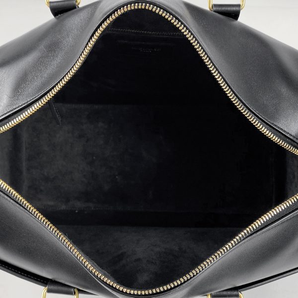 5 Saint Laurent Handbag Shoulder Bag Mini Boston Leather Black