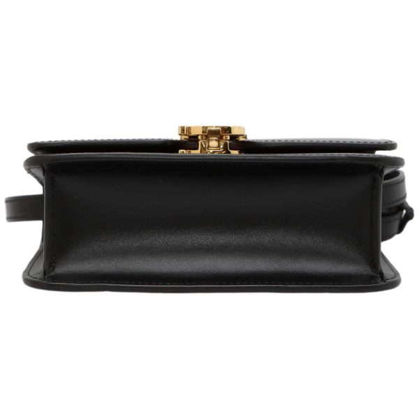 5 Burberry Shoulder Bag Leather Black