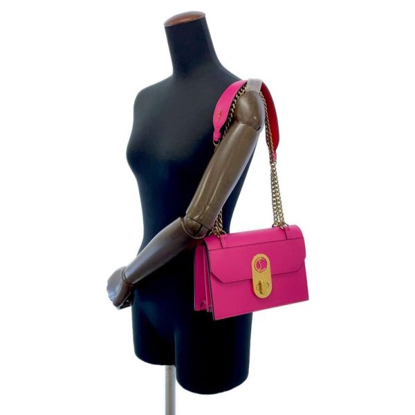 5 Christian Louboutin Chain Shoulder Bag Small Pink