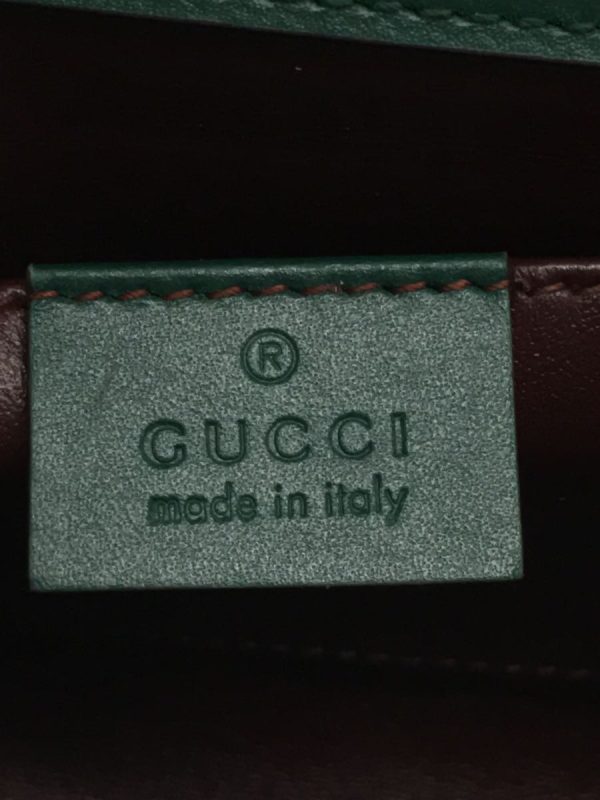 5 Gucci Shoulder Bag Leather Green