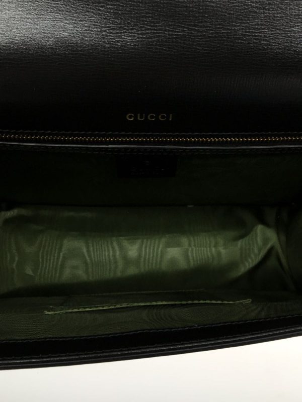 5 Gucci Shoulder Bag Leather Black