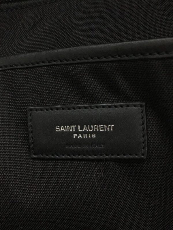 5 Saint Laurent Studs City Scuffed Backpack Black