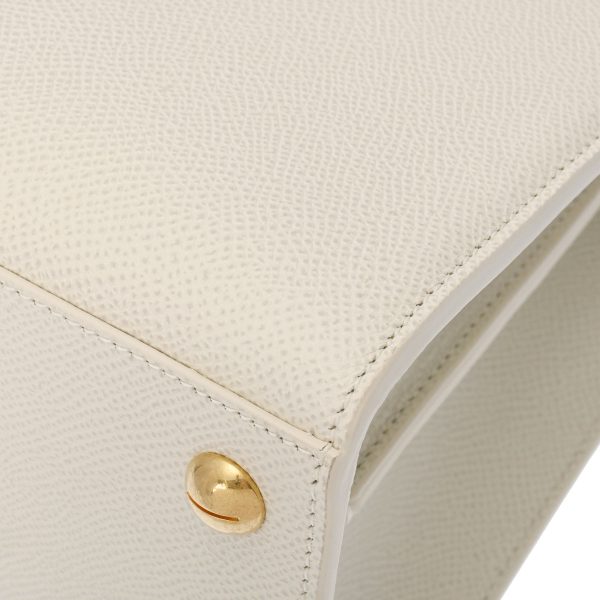 5 Christian Dior Montaigne Gold Hardware Leather Handbag White