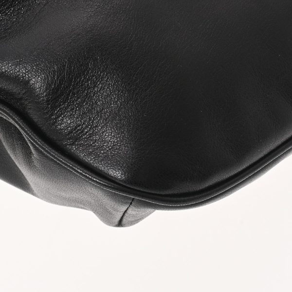 5 Saint Laurent City Belt Bag Silver Hardware Leather Body Bag Black