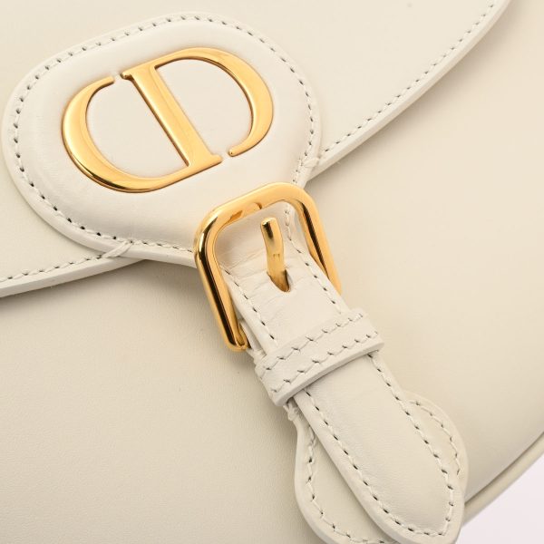 5 Christian Dior Bobby Medium Bag Box Calfskin White