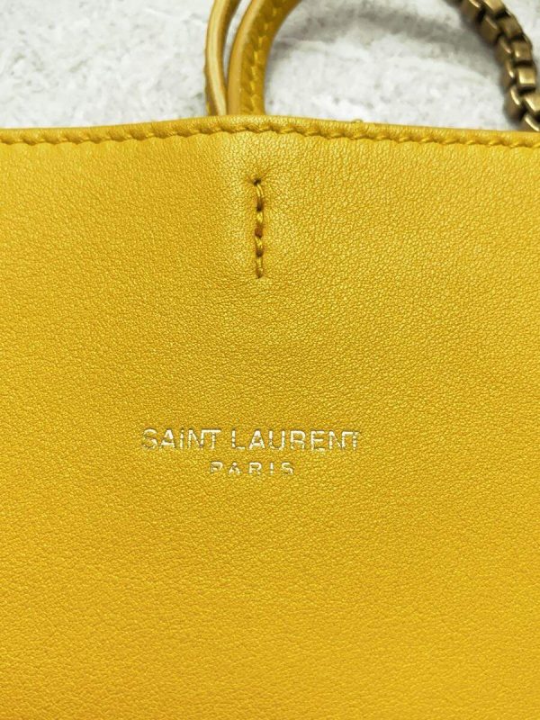 5 Saint Laurent Shoulder Bag Lether Yellow