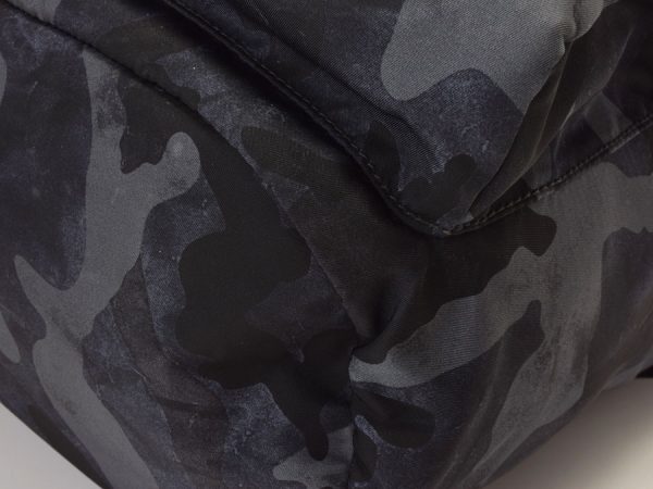 5 Prada Backpack Camouflage Pattern Gray Nylon