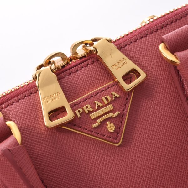 5 Prada 2way Bag Saffiano Handbag Pink