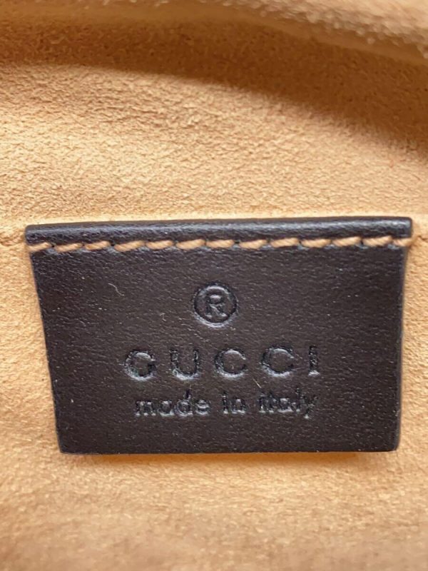 5 Gucci Shoulder Bag GG Marmont Leather Black