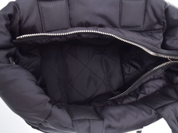 5 Prada 2way Handbag Testo Bomber Nylon Strap Black