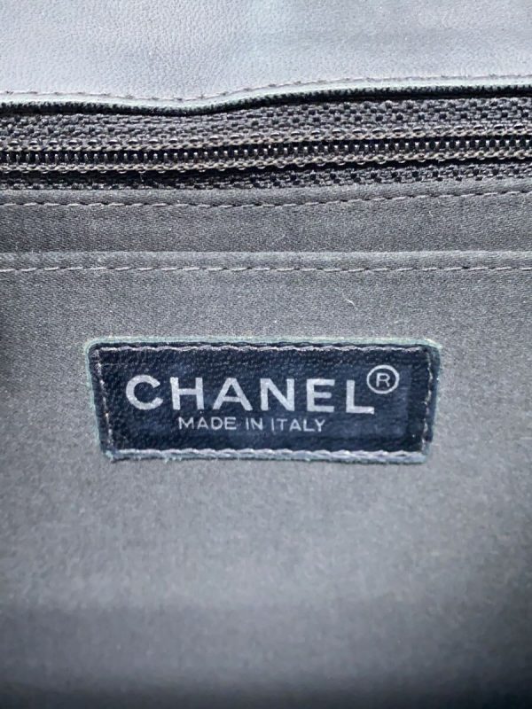 5 Chanel Chain Shoulder Bag Nylon Black