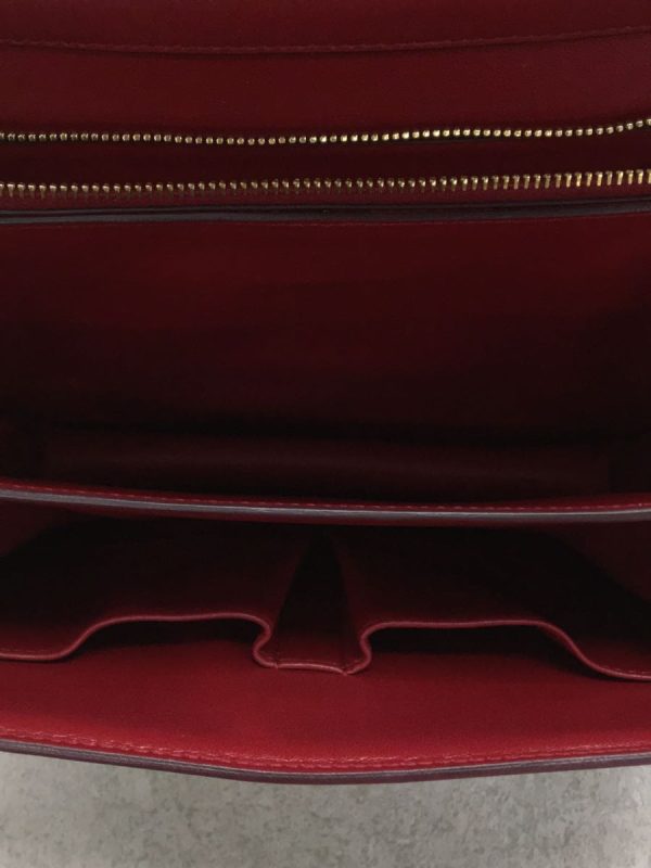 5 Celine Classic Shoulder Bag Leather Red