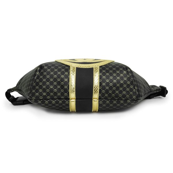5 Gucci Body Belt Bag Waist Pouch Crossbody Leather Black
