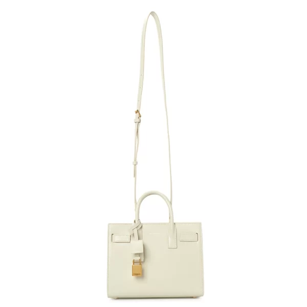 6 Saint Laurent Tote Bag Shoulder Bag Ivory