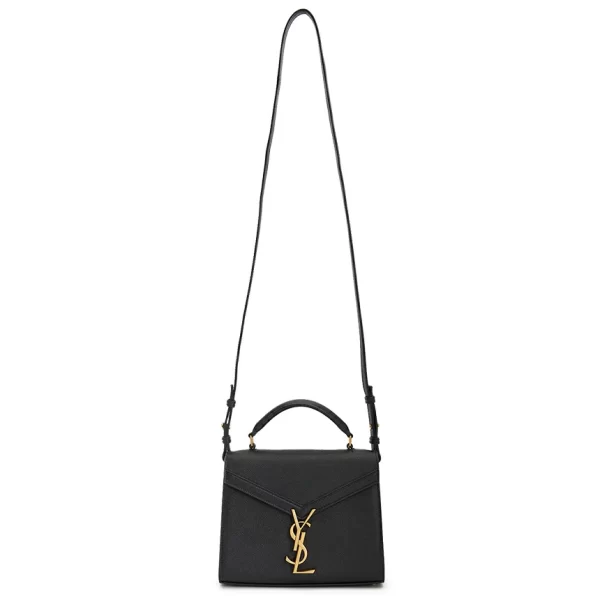 6 Saint Laurent Cassandra Mini Shoulder Bag Black