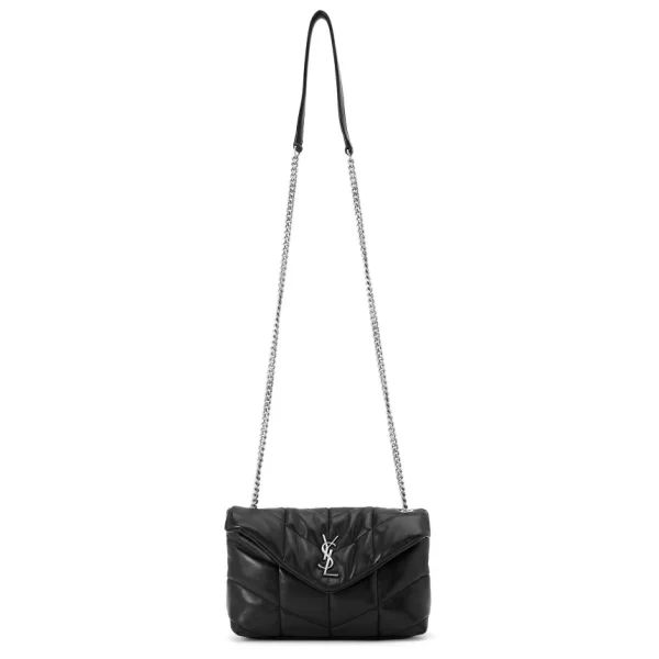 6 Saint Laurent Shoulder Bag Black