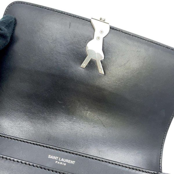 6 Saint Laurent Shoulder Bag Handbag Black