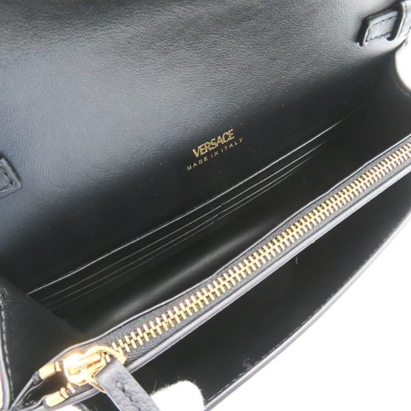 6 Versace Medusa Shoulder Bag Leather Black