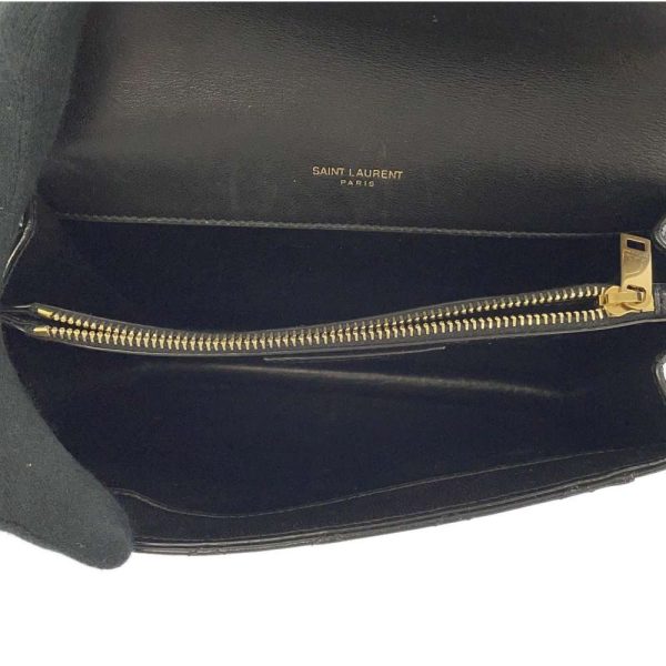 6 Saint Laurent Shoulder Bag Mini Lambskin Black