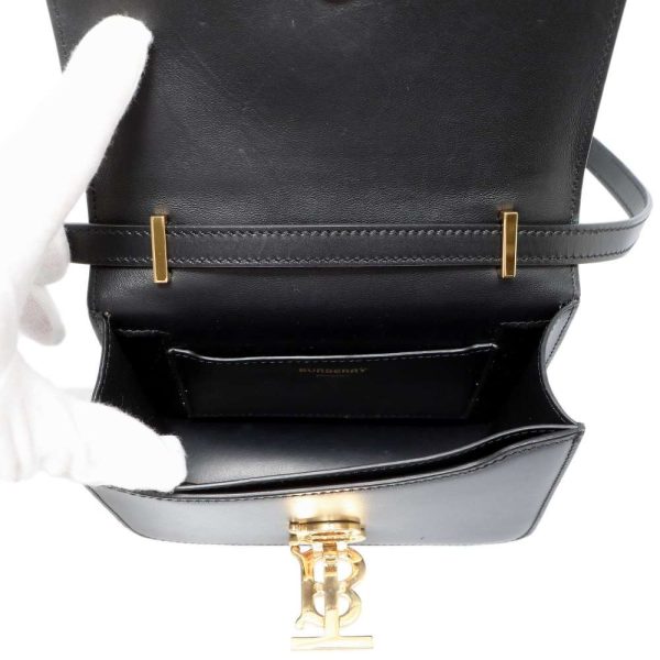 6 Burberry Shoulder Bag Leather Black