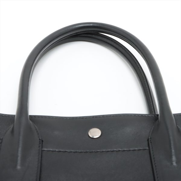 6 Yves Saint Laurent Rive Gauche Leather Tote Bag Black