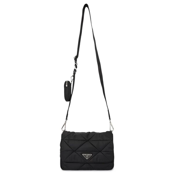 6 Prada Re nylon Shoulder Bag Black