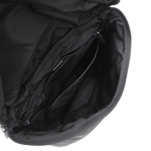 6 Prada Backpack Rucksack Nylon Leather Black