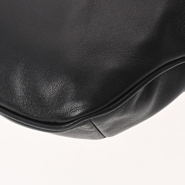 6 Saint Laurent City Belt Bag Silver Hardware Leather Body Bag Black
