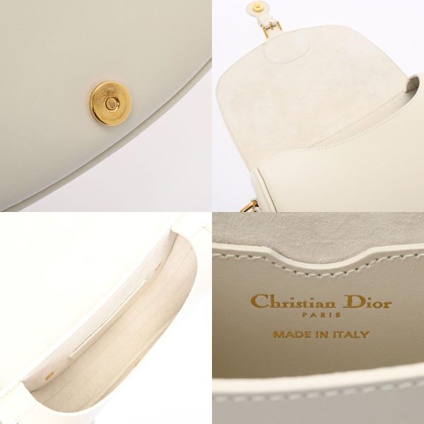 6 Christian Dior Bobby Medium Bag Box Calfskin White