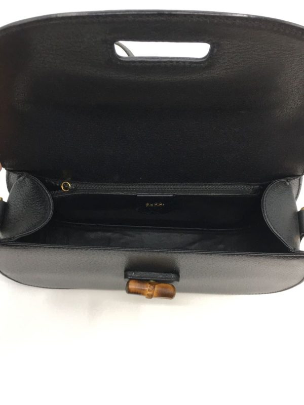 6 Gucci Shoulder Bag Bamboo Black