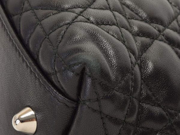 6 Christian Dior Cannage Leather Lambskin Black