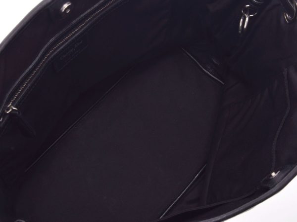 6 Christian Dior Tote Bag Leather Black