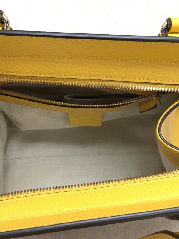 6 Gucci Shoulder Bag Leather Yellow