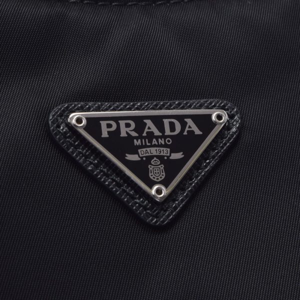 6 Prada Mini Bag Nylon Leather Handbag Black