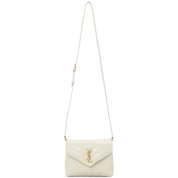 6 Saint Laurent Shoulder Bag Handle Bag Ivory