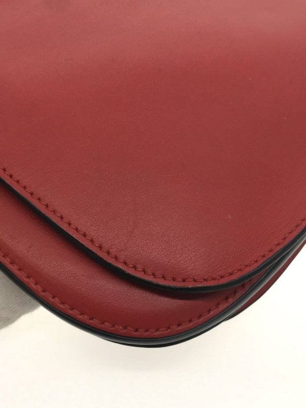 6 Prada Shoulder Bag Leather Red