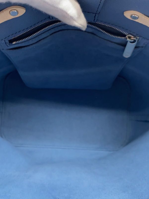 6 Louis Vuitton Lockme Bucket Calf Skin Leather Blue