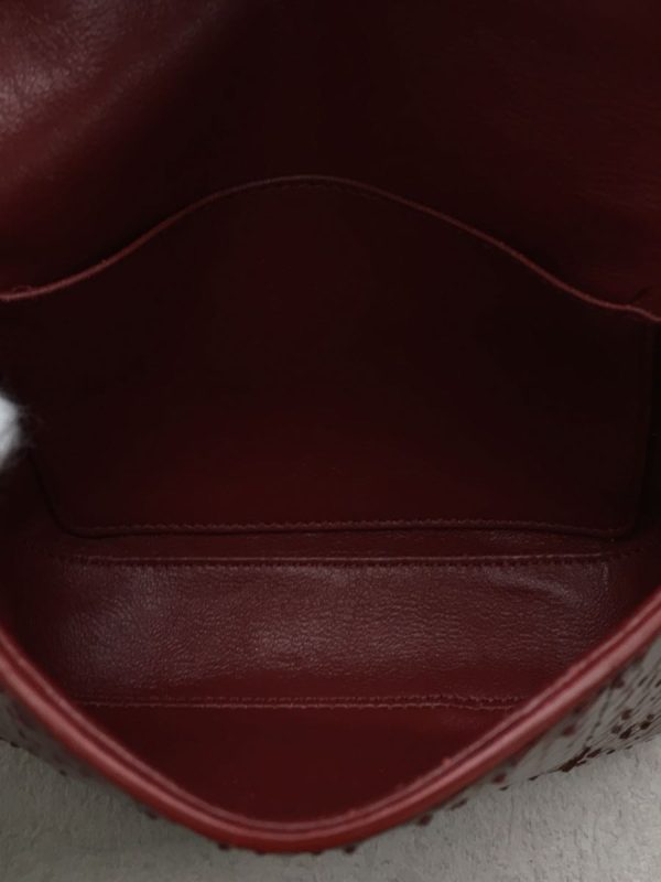 6 Celine Shoulder Bag Leather Red