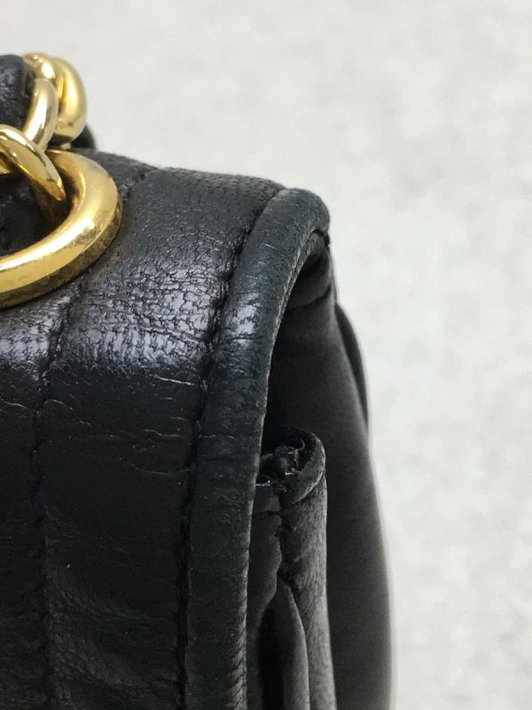 6 Chanel Coco Cocoon Messenger Shoulder Bag Leather Black