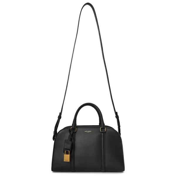 6 Saint Laurent Tote Shoulder Bag Cowhide Handle Bag Black