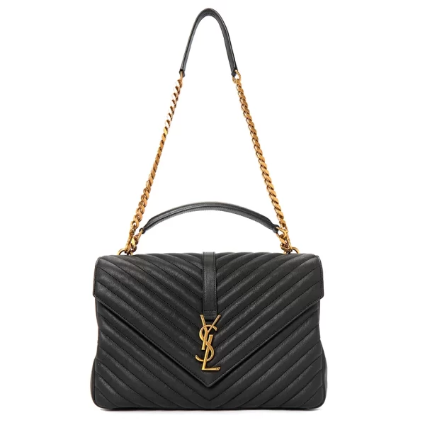 6 Saint Laurent Shoulder Bag Black