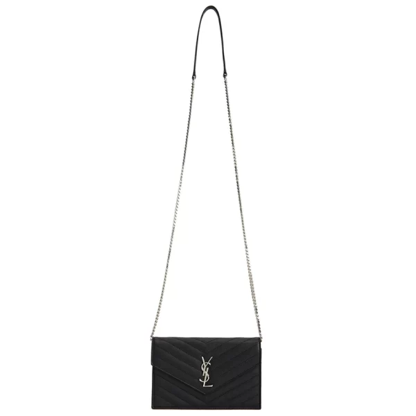 6 Saint Laurent Shoulder Bag Black