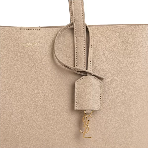 6 Saint Laurent Shoulder Bag Cowhide Beige