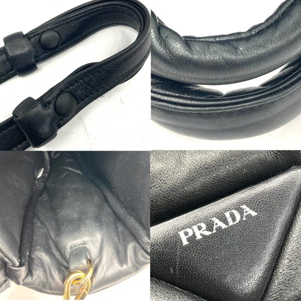 7 Prada Padetto Nappa 2way Mini Tote Bag Black