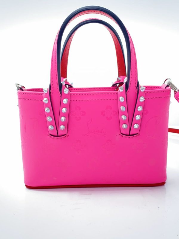 7 Christian Louboutin Shoulder Bag Leather Pink