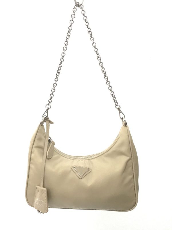 7 Prada Shoulder Bag Nylon Beige