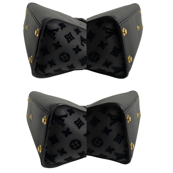 7 Louis Vuitton On My Side MM Leather Shoulder Bag Noir