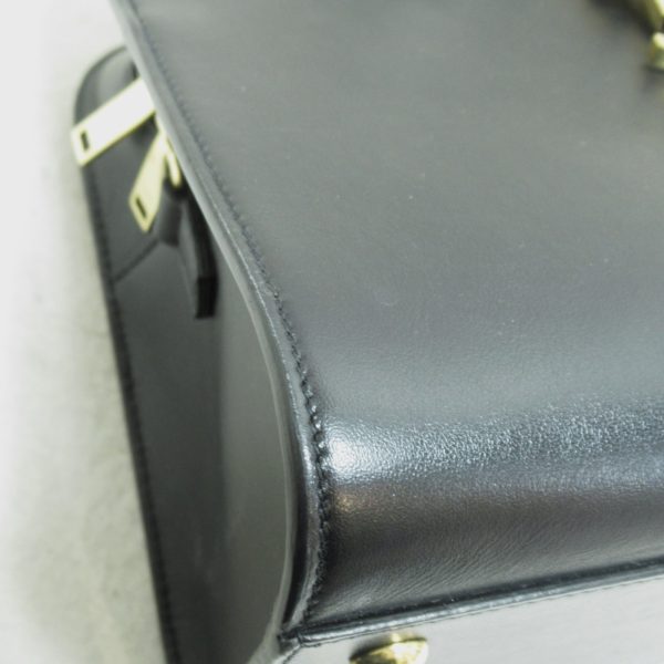 7 Saint Laurent Baby Cabas Handbag Leather Black