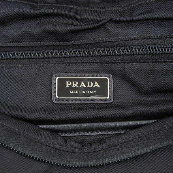 7 Prada Backpack Rucksack Nylon Leather Black