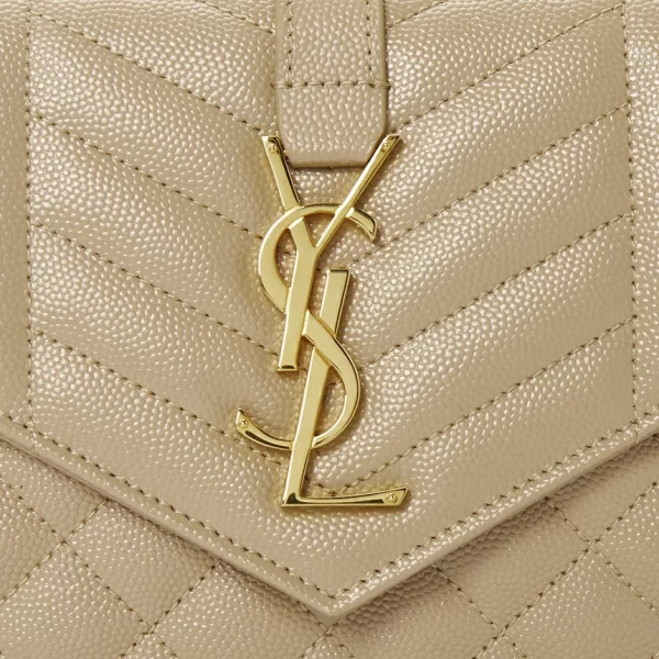 7 Saint Laurent Shoulder Bag Beige